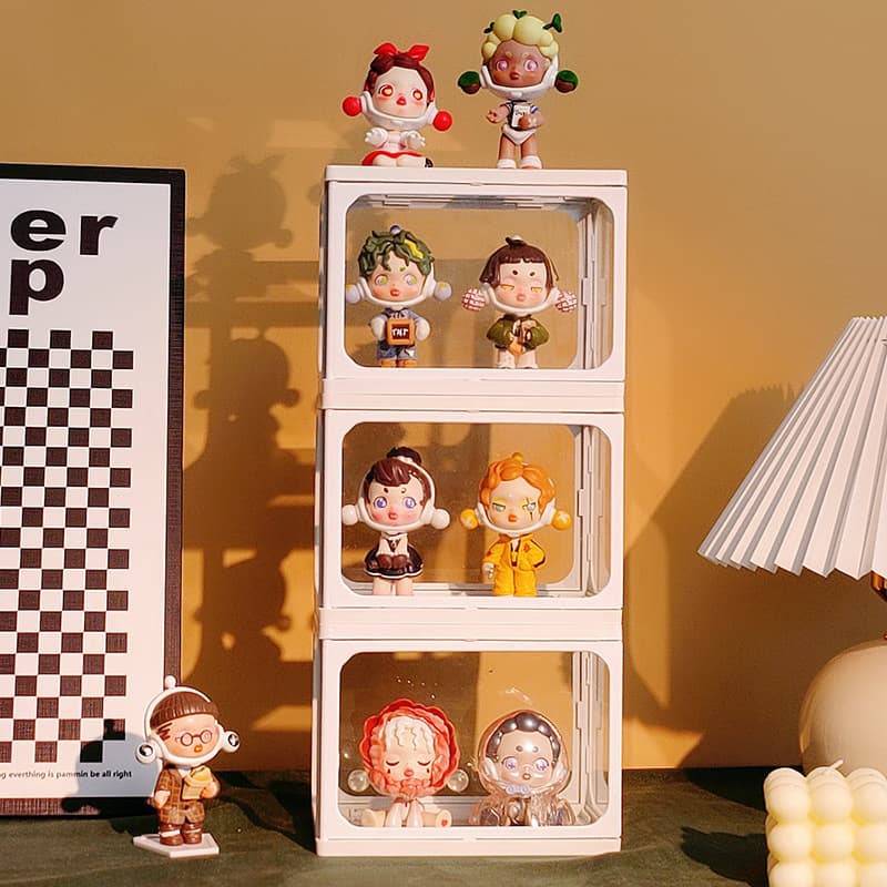 グッズ収納 積み重ね透明ディスプレイケース