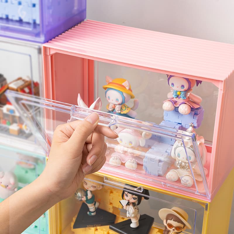 グッズ収納 積み重ね可能な透明収納ボックス
